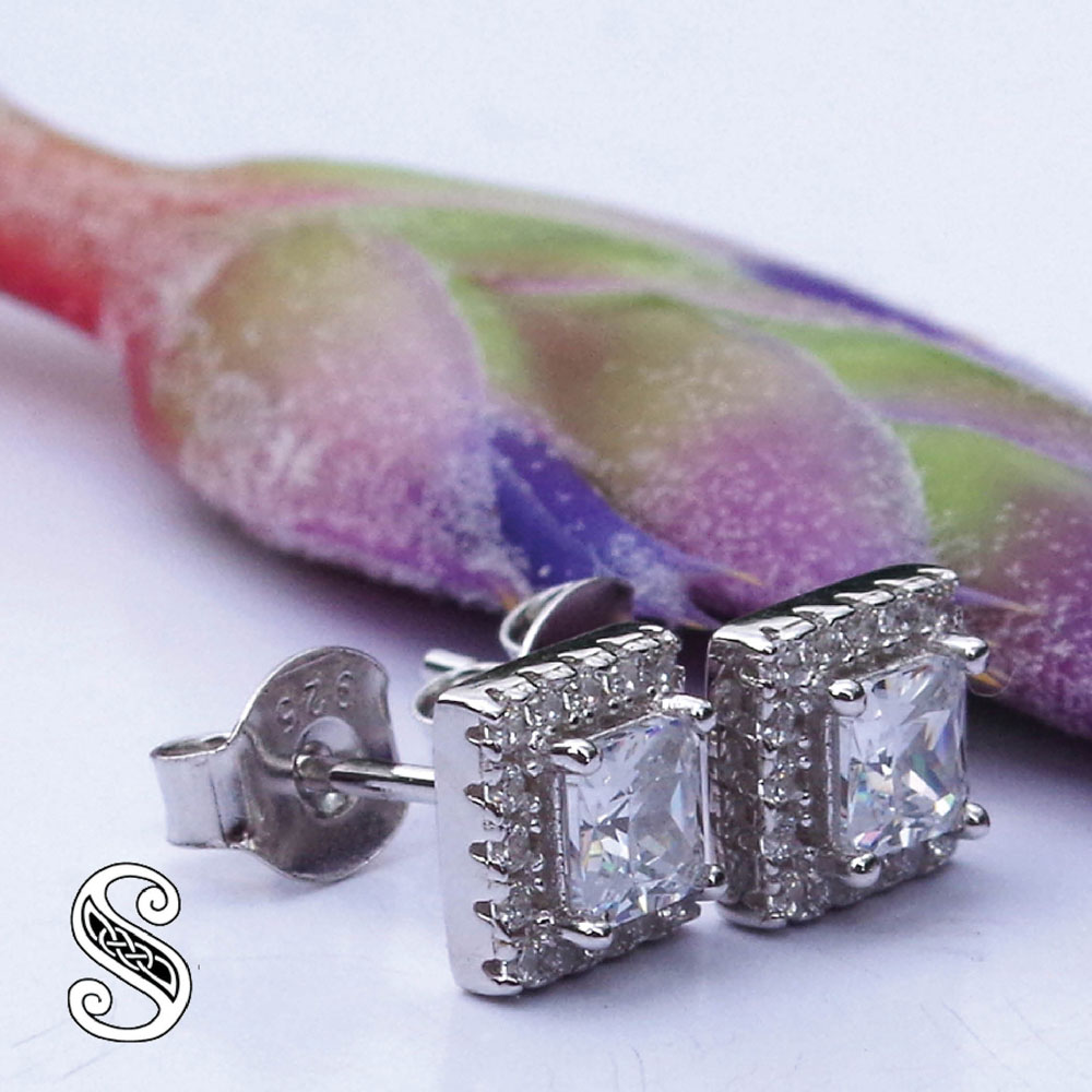 De Cavalier Silver and Diamante earrings 50 main image 0