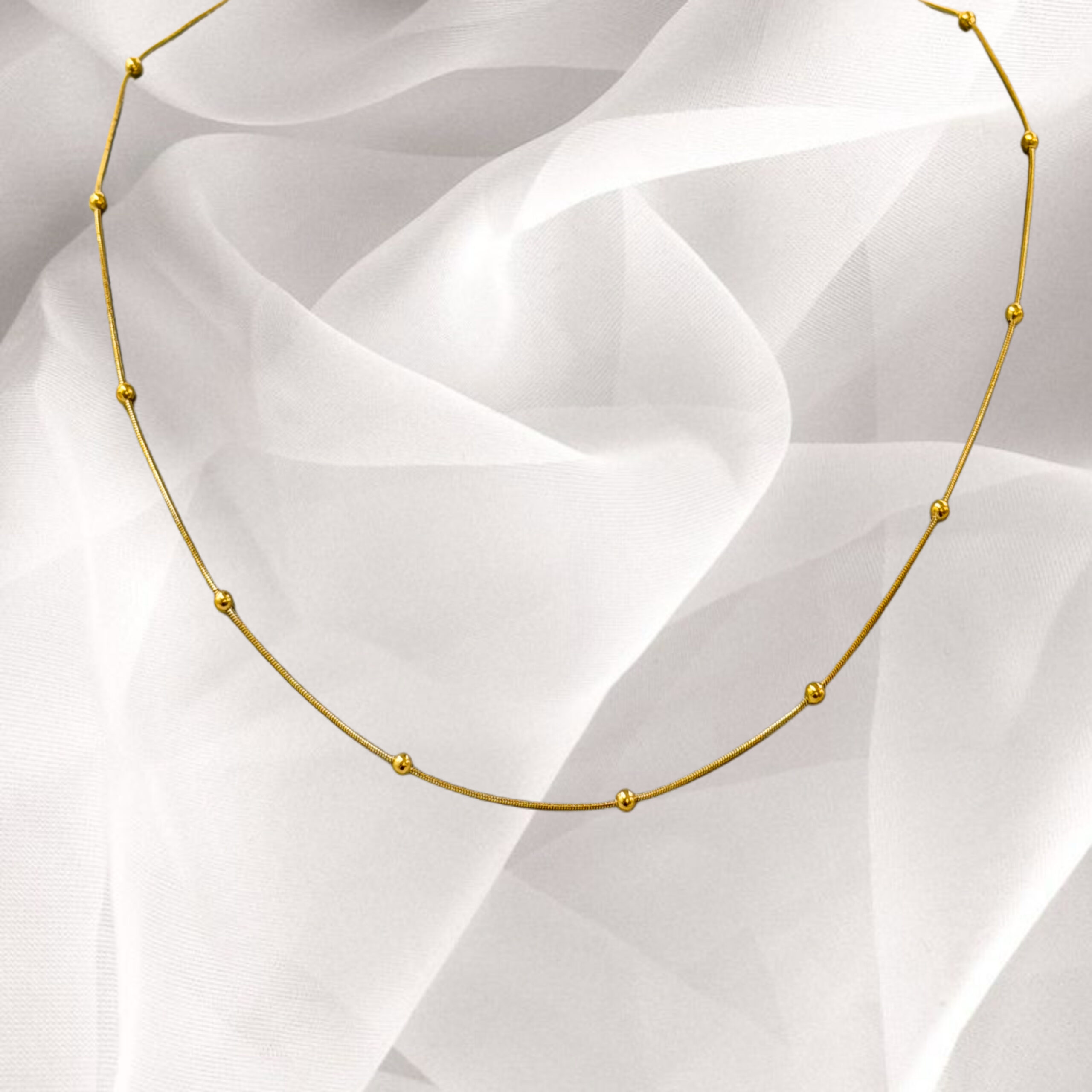エルセーヌ　ノンセルクイックwith SUPER　jewelry　ball Snake Ball Necklace - Silver Keeper